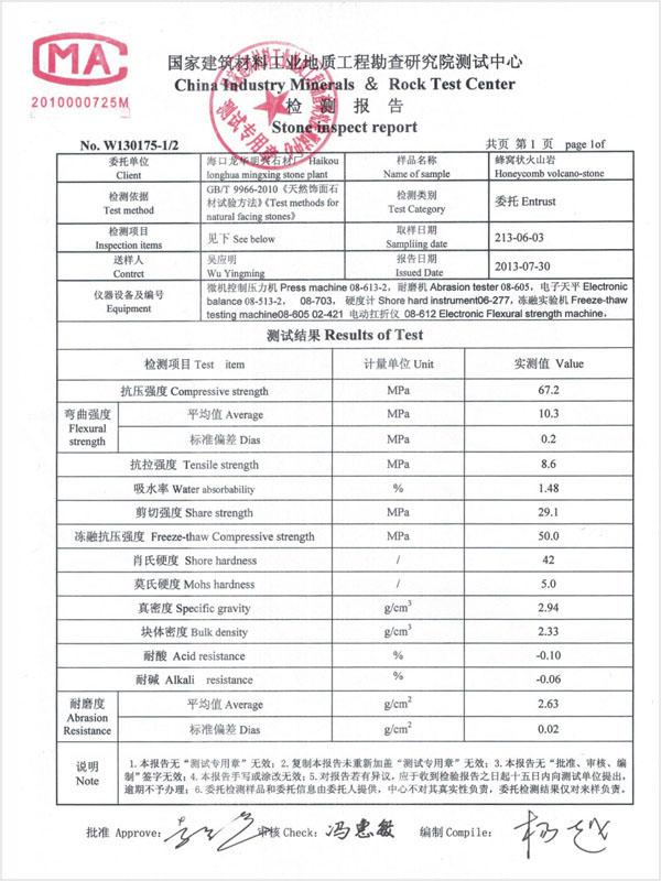 質檢報告詳情